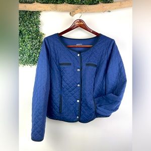 Merona || Blue quilted jacket